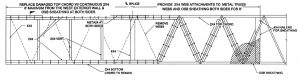 Figure 6. Repair detail at the end of the hybrid truss.
