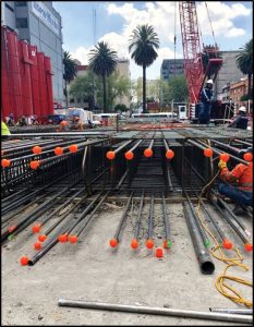 Figure 10. Reinforcement of a typical barrette from a recent high-rise project in Mexico City that has a length of 40 meters (130 feet).