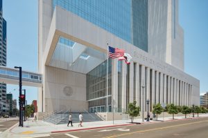 Figure 1. View of new San Diego Central Courthouse at the main entrance. Courtesy of Bruce Damonte.