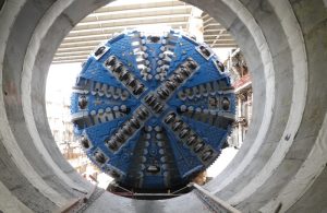 Figure 1. Pressurized tunnel boring machine.