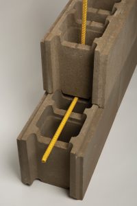 BlockUp promotes lapping installation, easy placement of reinforcing bar, and intuitive construction.