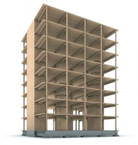 Figure 4. Example of a tall mass timber structure. Courtesy of Generate Architecture and Technologies + MIT – John Klein.
