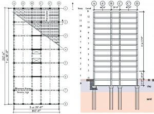 Figure 7. Twelve-story concrete building example in the design guide.