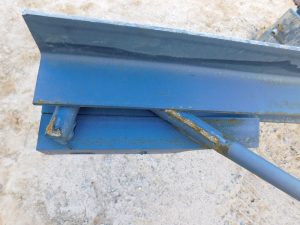 Figure 7. Close-up view of joist seat, which has sheared off at suspect quality weld locations.