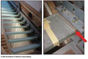 Figure 6. Example 1 – Structural laminated glass cantilever tread staircase.