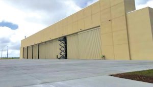 Figure 3. South elevation of the completed hangar.