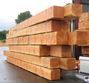 Figure 4. New timbers that have been bundled after visual grading.