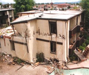 Northridge Meadows Apartments after the 1994 Earthquake.