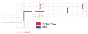 UCSF CSB shear wall layout.