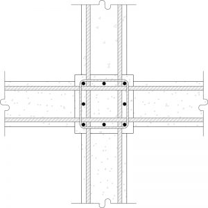 Figure 3. Original column and beams.