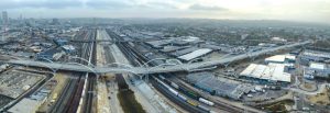 Aerial view of New Sixth Street Viaduct.